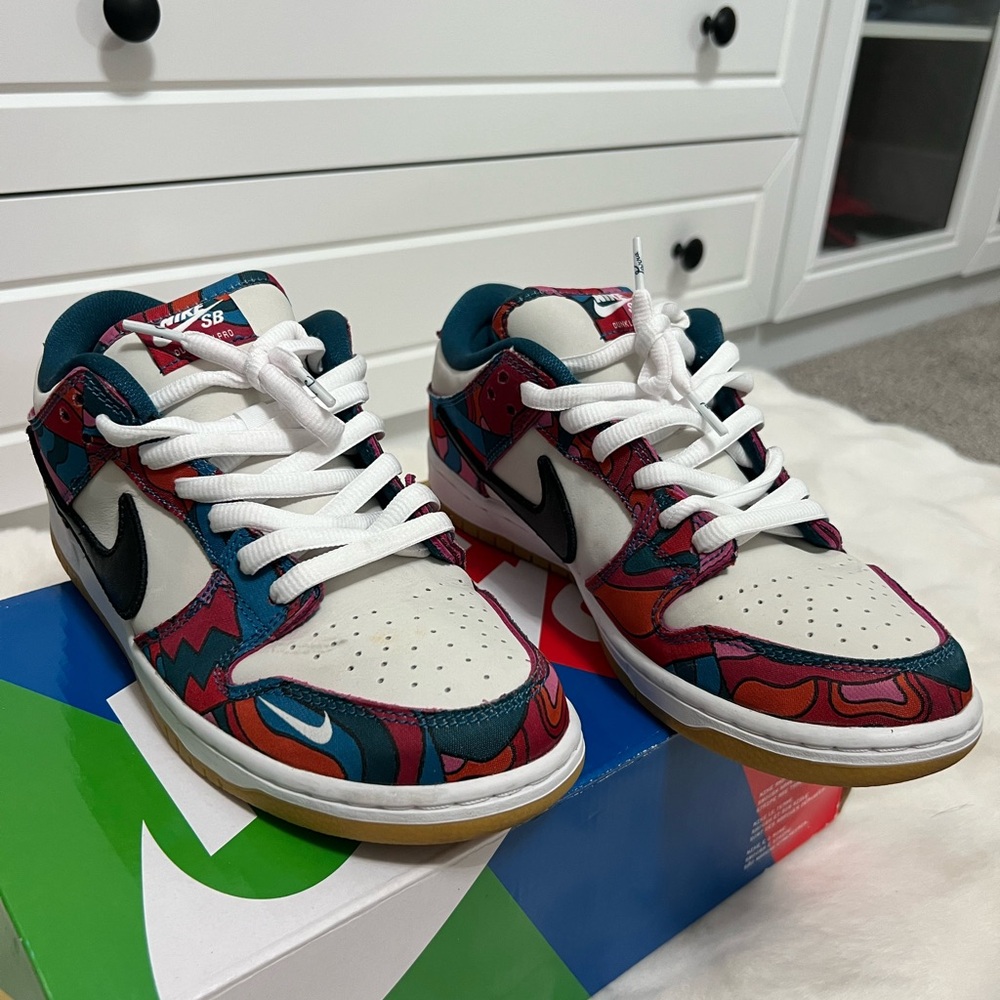 Nike SB Multicolor Sneakers with Black Swoosh